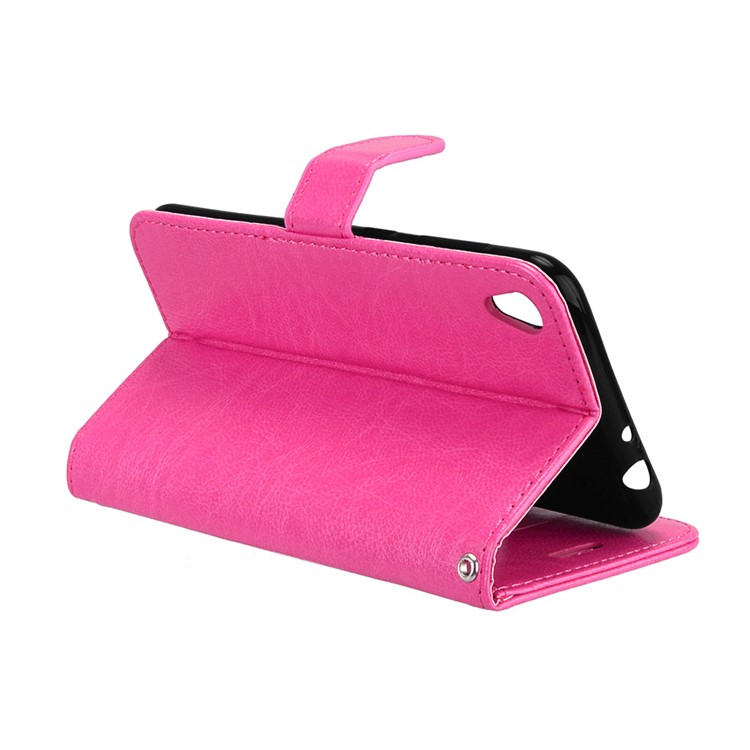 Crazy Horse Wallet Leather Stand Case for Asus Zenfone Live ZB501KL - Rose-14