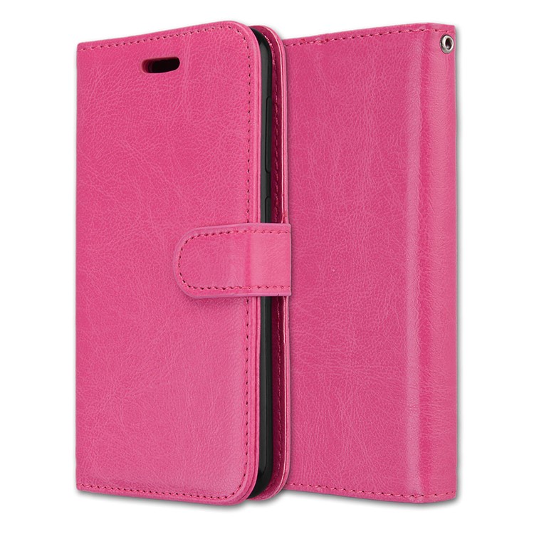 Crazy Horse Wallet Leather Stand Case for Asus Zenfone Live ZB501KL - Rose-3