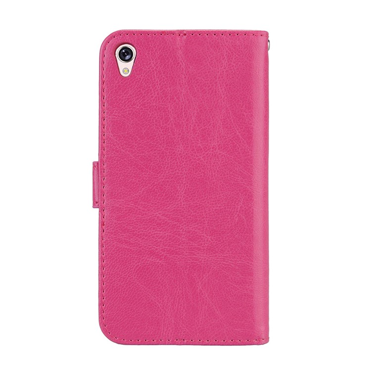 Crazy Horse Wallet Leather Stand Case for Asus Zenfone Live ZB501KL - Rose-5