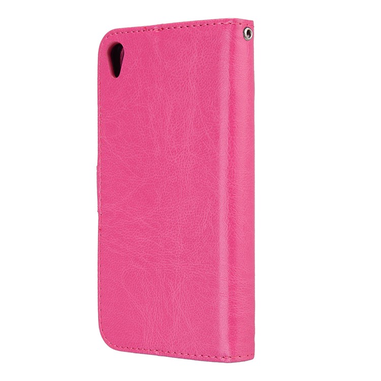 Crazy Horse Wallet Leather Stand Case for Asus Zenfone Live ZB501KL - Rose-8