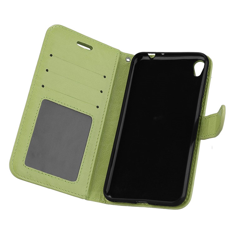 Crazy Horse PU Leather Wallet Case for Asus Zenfone Live ZB501KL - Green-10