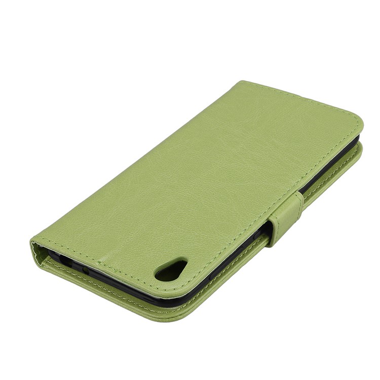 Crazy Horse PU Leather Wallet Case for Asus Zenfone Live ZB501KL - Green-12