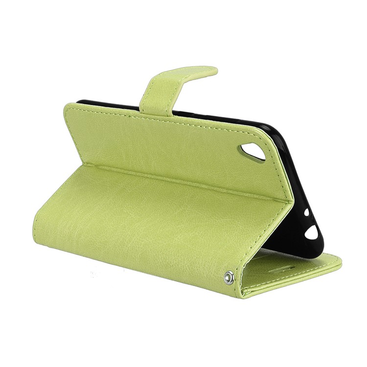 Crazy Horse PU Leather Wallet Case for Asus Zenfone Live ZB501KL - Green-14