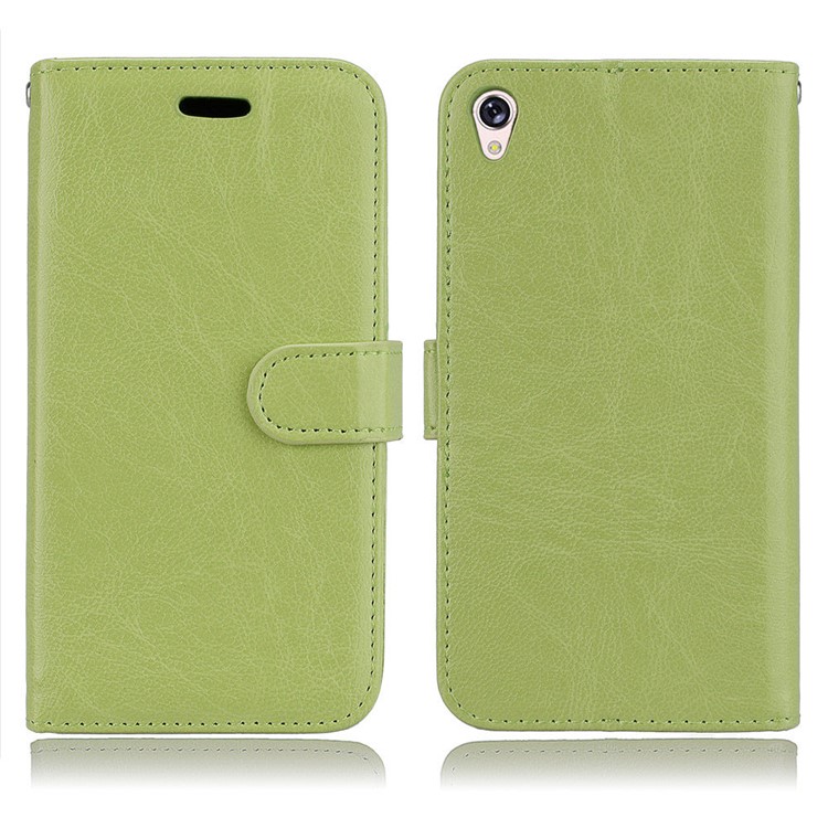 Crazy Horse PU Leather Wallet Case for Asus Zenfone Live ZB501KL - Green-2