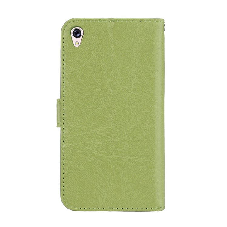 Crazy Horse PU Leather Wallet Case for Asus Zenfone Live ZB501KL - Green-5
