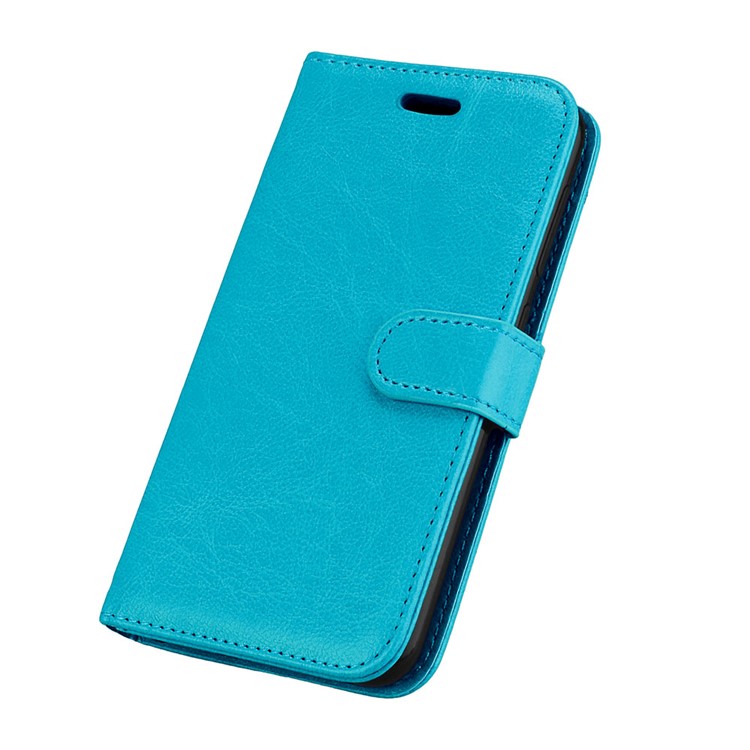 Crazy Horse Magnetic Leather Stand Case for Asus Zenfone Live ZB501KL - Blue-6