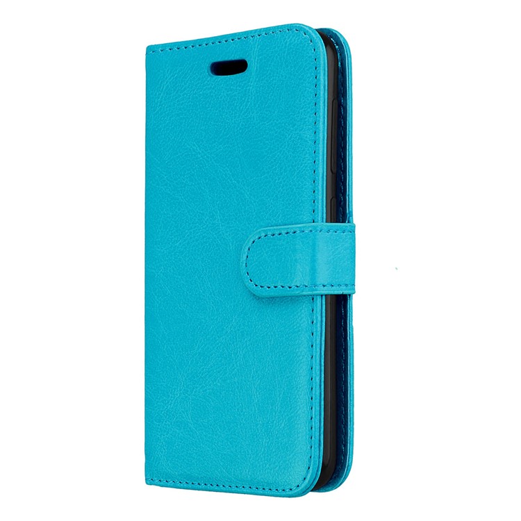 Crazy Horse Magnetic Leather Stand Case for Asus Zenfone Live ZB501KL - Blue-7
