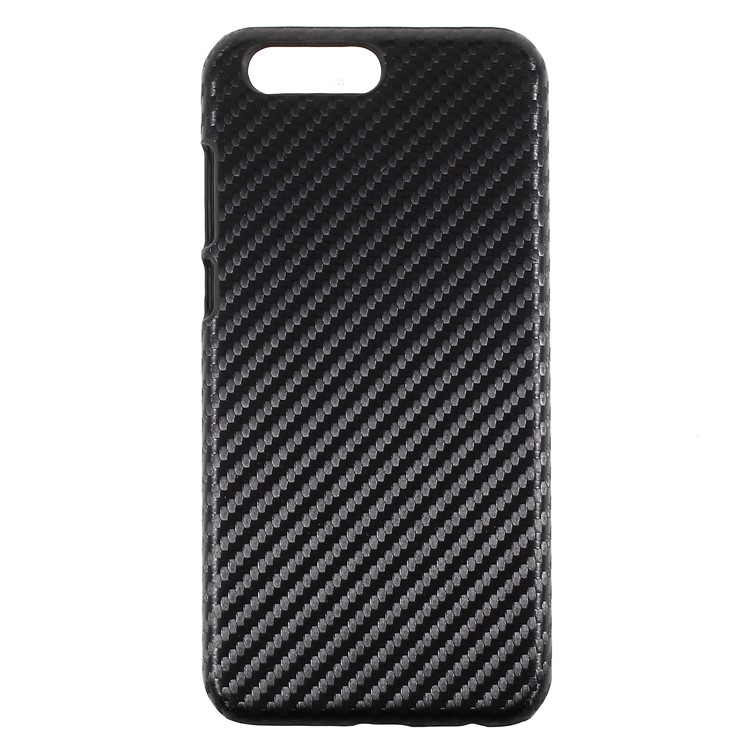 Leather Coated PC Protective Phone Accessory Shell for Asus ZenFone 4 (ZE554KL) - Carbon Fiber-1