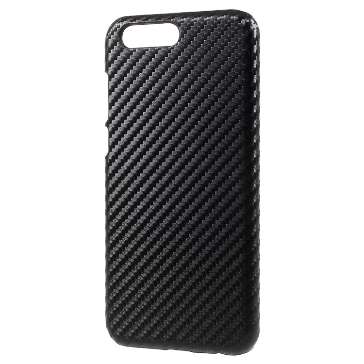Leather Coated PC Protective Phone Accessory Shell for Asus ZenFone 4 (ZE554KL) - Carbon Fiber-2