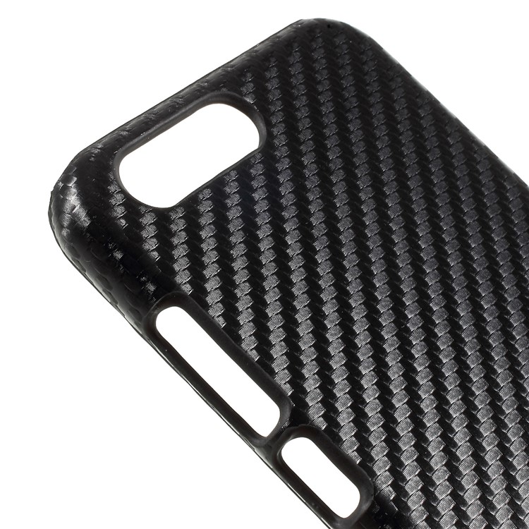 Leather Coated PC Protective Phone Accessory Shell for Asus ZenFone 4 (ZE554KL) - Carbon Fiber-4