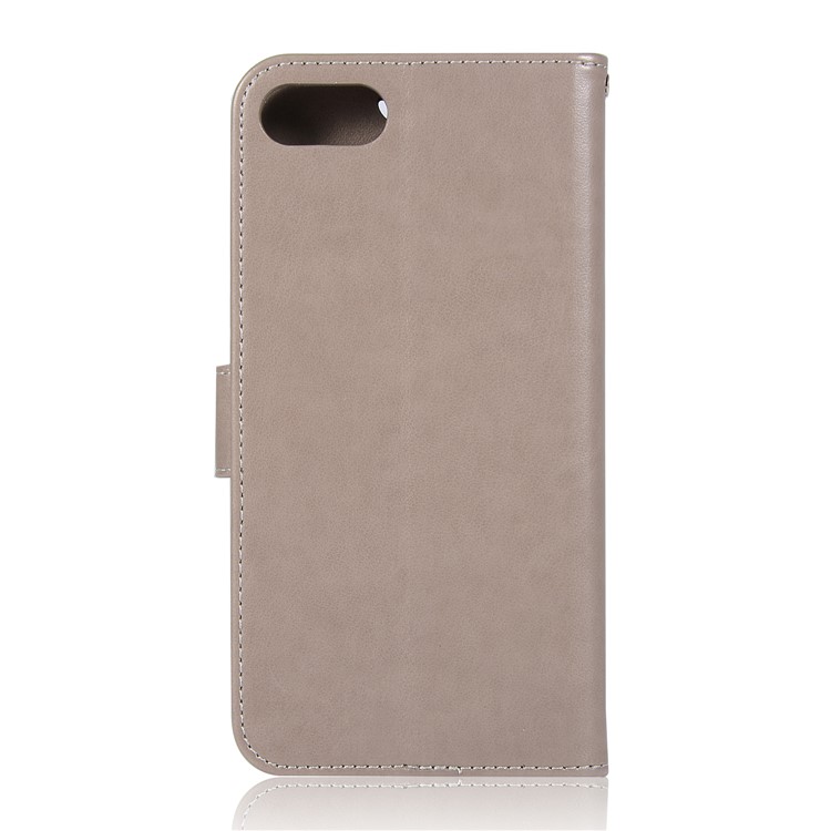 Per Asus Zenfone 4 Max / 4 Max Pro / 4 Max Plus (zc554kl) Stampa Gufo Dream Catcher Modello Custodia In Pelle PU - Grigio-3