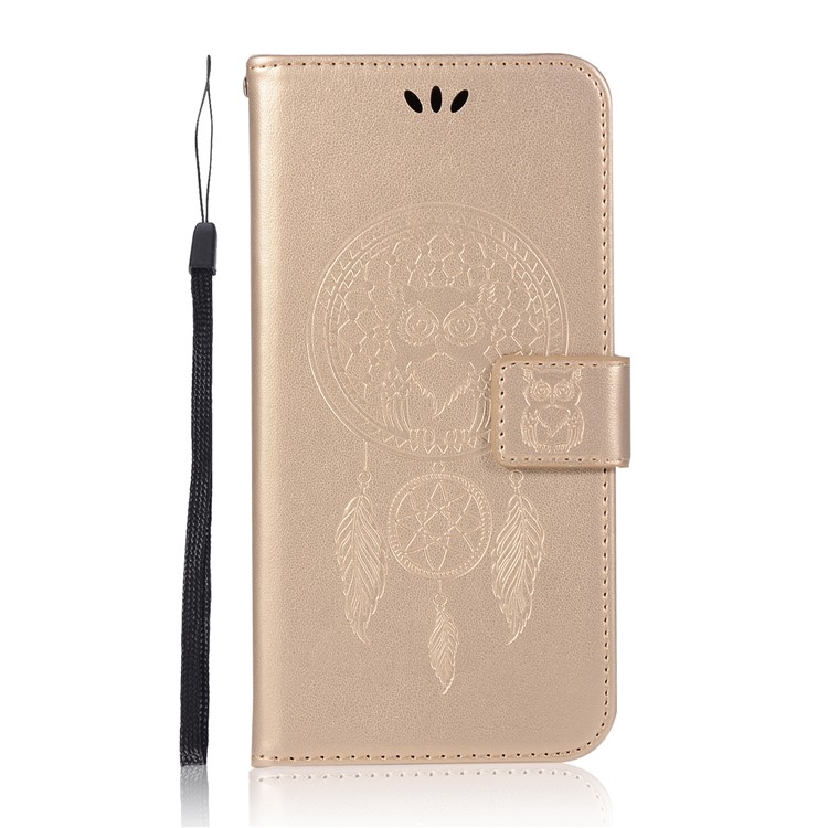 Stampa Gufo Dream Catcher Modello Custodia In Pelle Per Asus Zenfone 4 Max / 4 Max Pro / 4 Max Plus (zc554kl) - Oro-2
