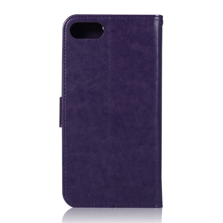 Búho Estampado Dream Catcher Pattern Billetera Magnética De Cuero Para Asus Zenfone 4 Max / 4 Max Pro / 4 Max Plus (zc554kl) - Púrpura-3