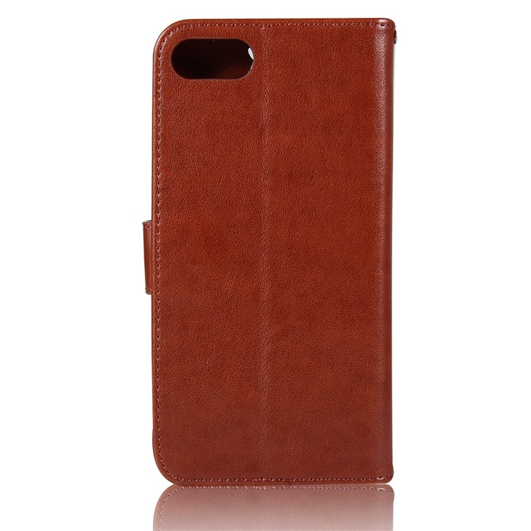 Imprint Owl Dream Catcher Pattern Leather Cover Shell with Strap for Asus ZenFone 4 Max / 4 Max Pro / 4 Max Plus (ZC554KL) - Brown -3