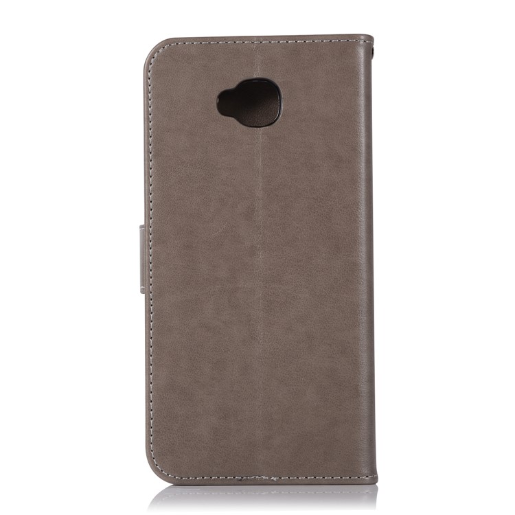 Imprint Owl Dream Catcher Pattern PU Leather Wallet Mobile Phone Protective Casing for Asus Zenfone 4 Selfie ZD553KL/ 4 Selfie ZB553KL/ 4 Selfie Lite ZB553KL - Grey-3