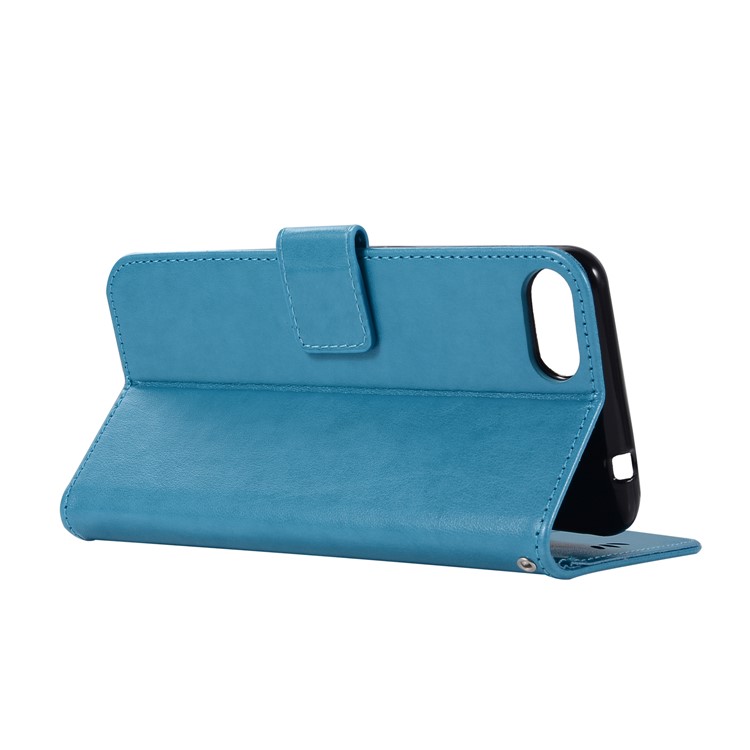 Imprint Owl Dream Catcher Pattern PU Leather Wallet Shell for Asus Zenfone 4 Max ZC520KL - Blue-6
