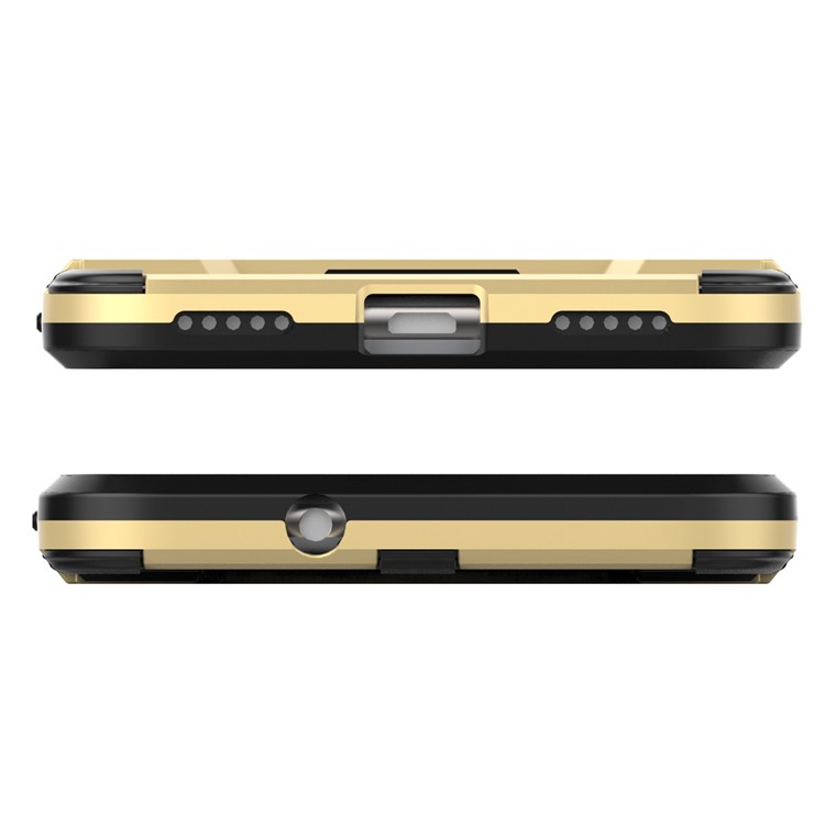 Cool Plastic TPU Kickstand Mobile Phone Cover for Asus Zenfone 4 Selfie ZD553KL/ 4 Selfie ZB553KL/ 4 Selfie Lite ZB553KL - Gold-5