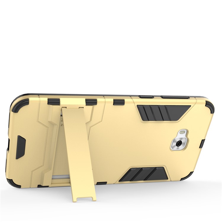 Cool Plastic TPU Kickstand Mobile Phone Cover for Asus Zenfone 4 Selfie ZD553KL/ 4 Selfie ZB553KL/ 4 Selfie Lite ZB553KL - Gold-8