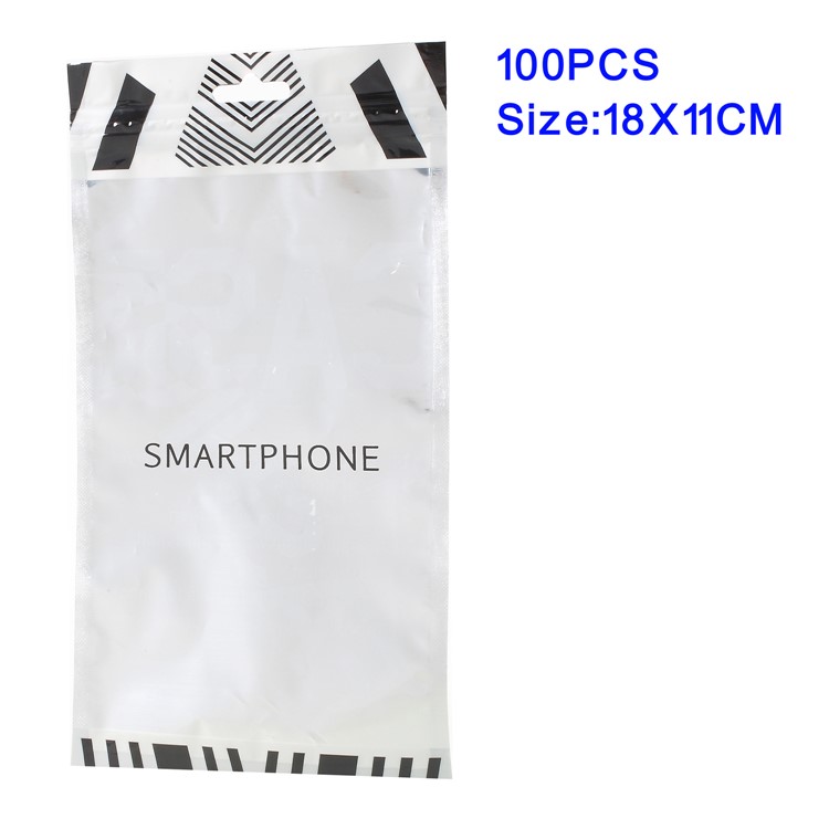 100Pcs/Lot Ziplock Bag Retail Packaging Bags for Phone Cases, Inner Size: 18 x 11cm-1