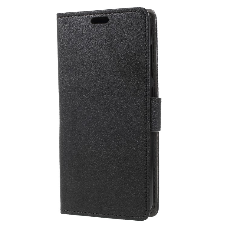 Leather Wallet Stand Mobile Phone Case for Asus ZenFone Max Plus (M1) ZB570TL - Black-3