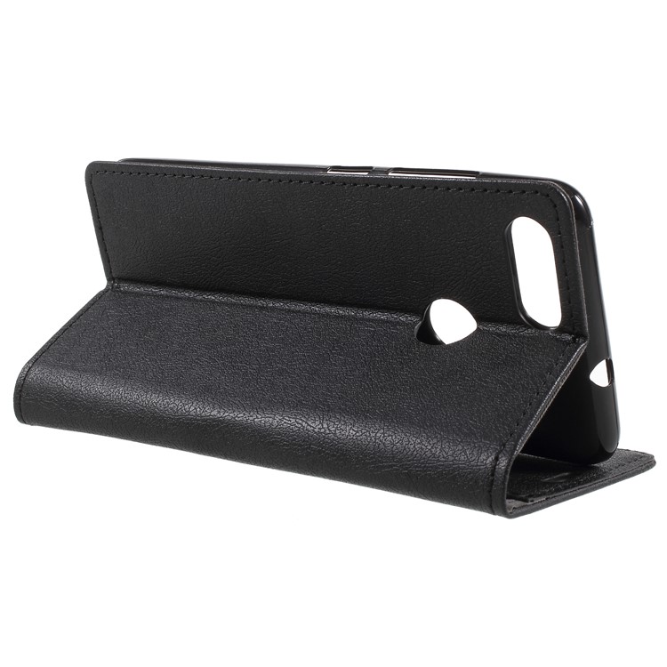 Leather Wallet Stand Mobile Phone Case for Asus ZenFone Max Plus (M1) ZB570TL - Black-5