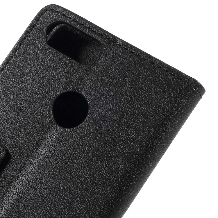 Leather Wallet Stand Mobile Phone Case for Asus ZenFone Max Plus (M1) ZB570TL - Black-8