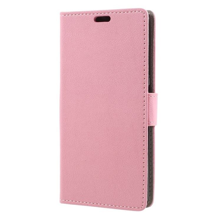 Leather Wallet Stand Phone Protective Mobile Cover for Asus ZenFone Max Plus (M1) ZB570TL - Pink-3