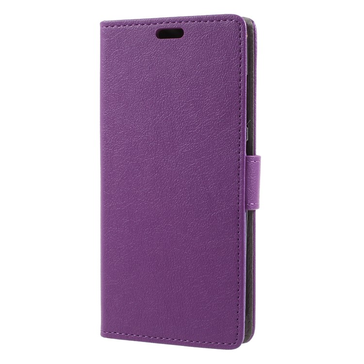 PU Leather Wallet Stand Cellphone Magnetic Casing for Asus ZenFone Max Plus (M1) ZB570TL - Purple-3