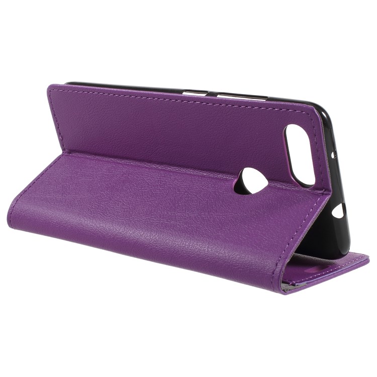 PU Leather Wallet Stand Cellphone Magnetic Casing for Asus ZenFone Max Plus (M1) ZB570TL - Purple-5