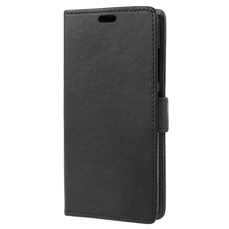 PU Leather Folio Flip Wallet Stand Cover Shell for Asus ZenFone Max Plus (M1) ZB570TL - Black-2