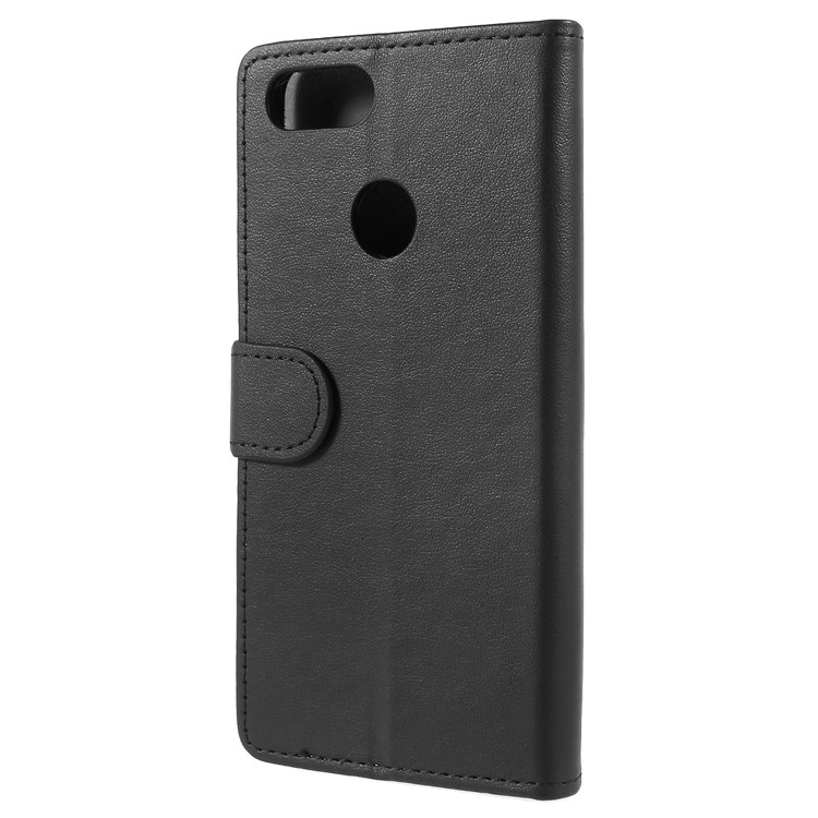 PU Leather Folio Flip Wallet Stand Cover Shell for Asus ZenFone Max Plus (M1) ZB570TL - Black-3