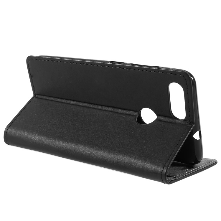 PU Leather Folio Flip Wallet Stand Cover Shell for Asus ZenFone Max Plus (M1) ZB570TL - Black-7