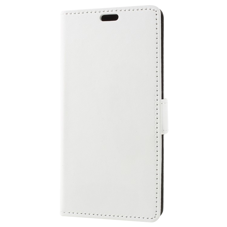 PU Leather Folio Flip Wallet Stand Cover for Asus ZenFone Max Plus (M1) ZB570TL - White-3