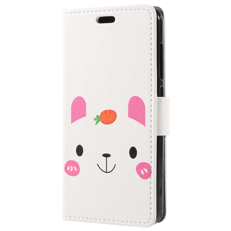 For Asus ZenFone V Live V500KL Patterned PU Leather Wallet Protective Cover - Cute Animal-1