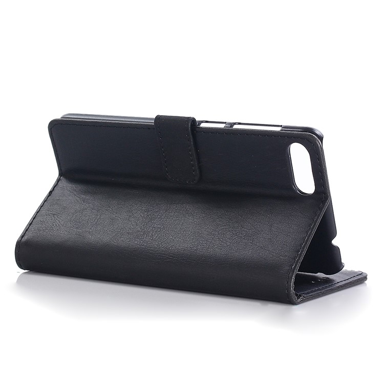 Retro Style Leather Wallet Case for Asus Zenfone 4 Max ZC520KL - Black-5
