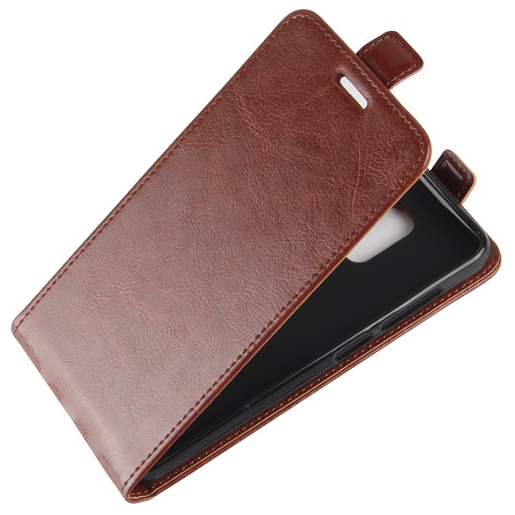 Crazy Horse Vertical Flip Leather Mobile Phone Casing with Card/Photo Slot for ASUS ZenFone V Live V500KL - Brown-7