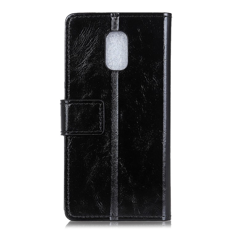 Crazy Horse Texture Wallet Stand Leather Case for ASUS ZenFone V Live V500KL - Black-3