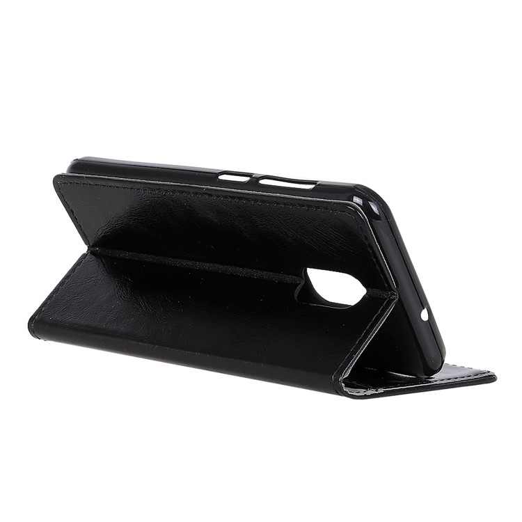 Crazy Horse Texture Wallet Stand Leather Case for ASUS ZenFone V Live V500KL - Black-5