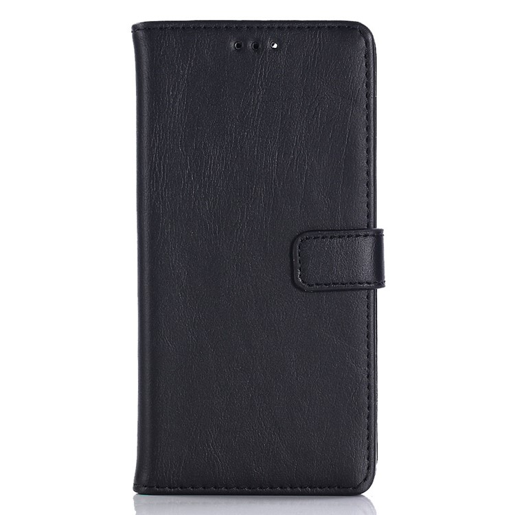 Retro Style Crazy Horse Texture Wallet Leather Mobile Phone Cover for Asus ZenFone Max Plus (M1) ZB570TL - Black-2