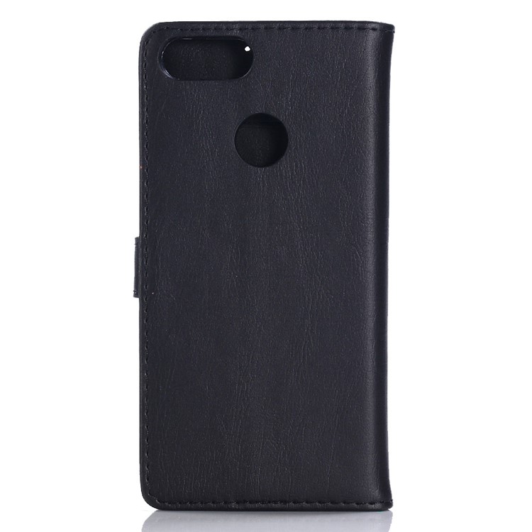 Retro Style Crazy Horse Texture Wallet Leather Mobile Phone Cover for Asus ZenFone Max Plus (M1) ZB570TL - Black-3