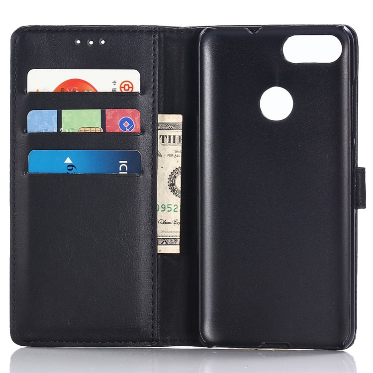 Retro Style Crazy Horse Texture Wallet Leather Mobile Phone Cover for Asus ZenFone Max Plus (M1) ZB570TL - Black-4