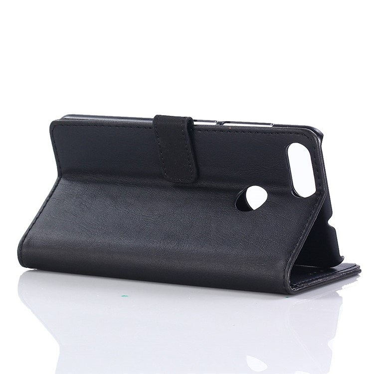 Retro Style Crazy Horse Texture Wallet Leather Mobile Phone Cover for Asus ZenFone Max Plus (M1) ZB570TL - Black-5