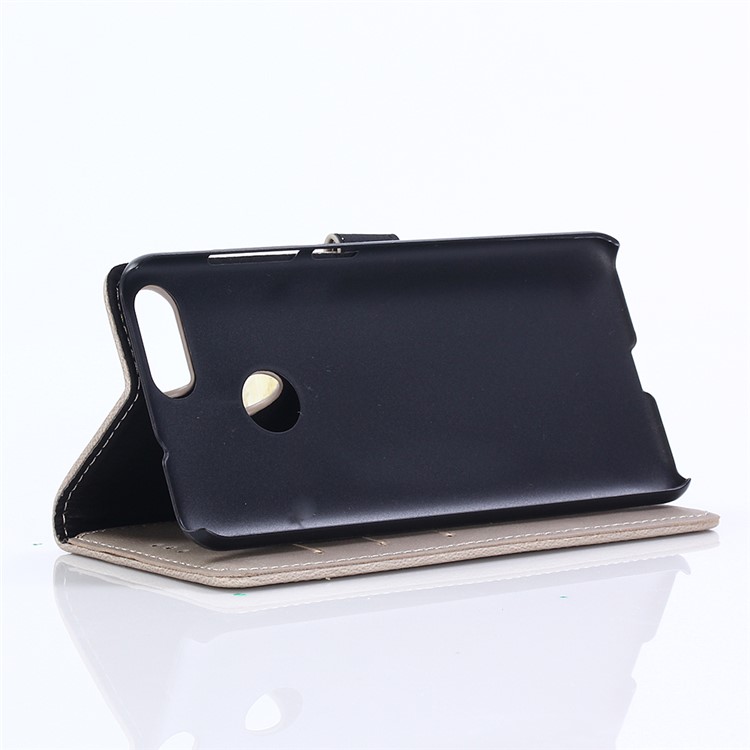 Retro Style Crazy Horse Texture Wallet Leather Flip Case for Asus ZenFone Max Plus (M1) ZB570TL - Beige-5