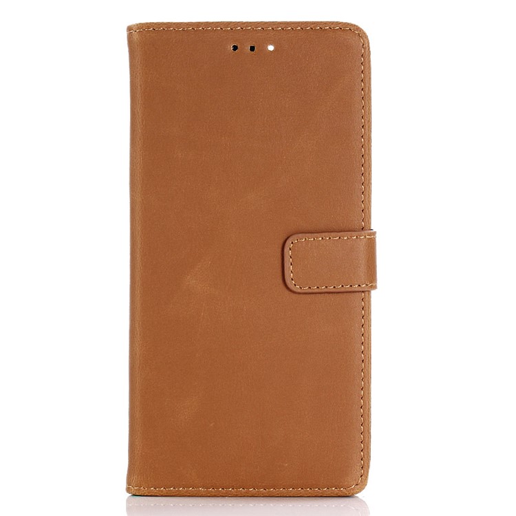 For Asus ZenFone Max Plus (M1) ZB570TL Retro Style Crazy Horse Texture Wallet Leather Phone Case - Brown-1