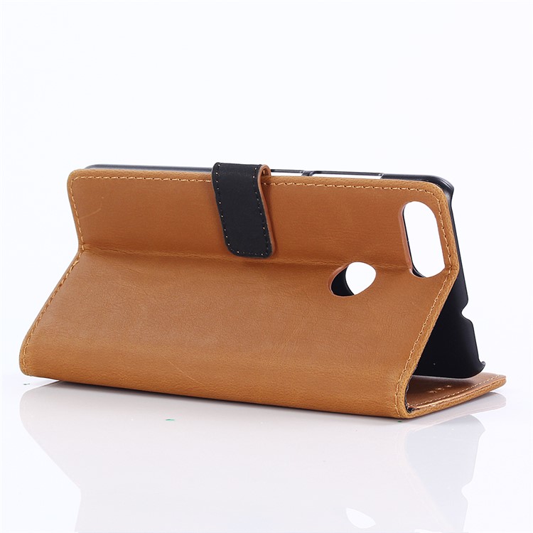 For Asus ZenFone Max Plus (M1) ZB570TL Retro Style Crazy Horse Texture Wallet Leather Phone Case - Brown-4