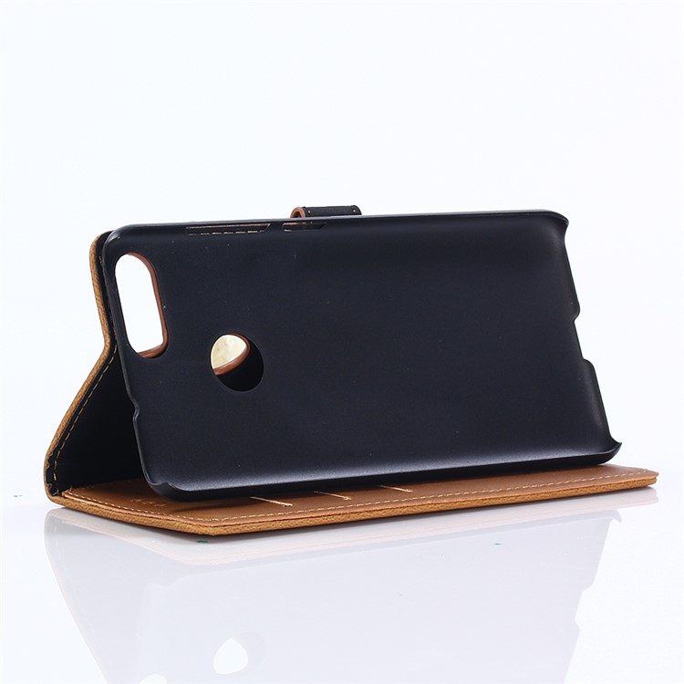 For Asus ZenFone Max Plus (M1) ZB570TL Retro Style Crazy Horse Texture Wallet Leather Phone Case - Brown-5