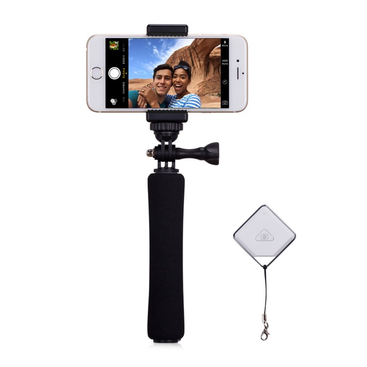 MOMAX Mini Extendable Selfie Monopod with Bluetooth Remote Shutter for Camera and Phones - Black-1