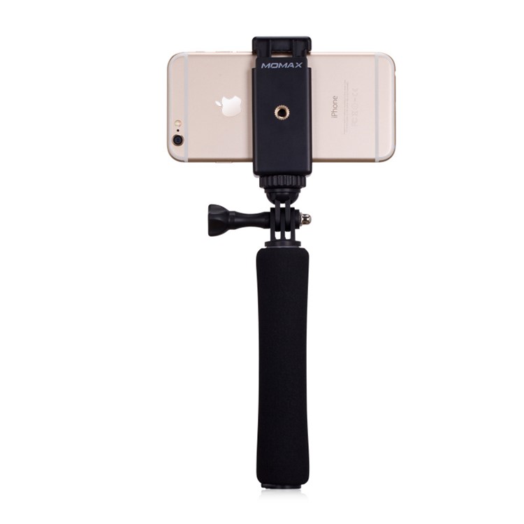 MOMAX Mini Extendable Selfie Monopod with Bluetooth Remote Shutter for Camera and Phones - Black-3