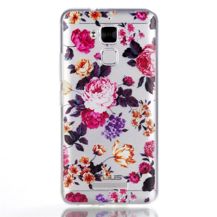 Pattern Printing Soft TPU Cellphone Casing for Asus Zenfone 3 Max ZC520TL - Blooming Flowers-2
