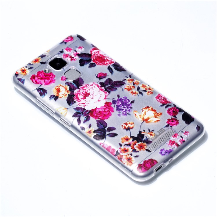 Pattern Printing Soft TPU Cellphone Casing for Asus Zenfone 3 Max ZC520TL - Blooming Flowers-3